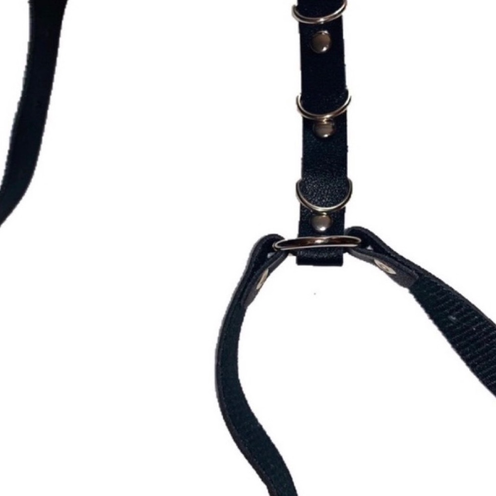 New Vegan Leather Leg Garter Harness Lingerie Belt - Picture 6 of 16